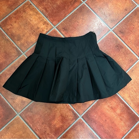 Joseph Pleated Mini Skirt in Black - Picture 1 of 7